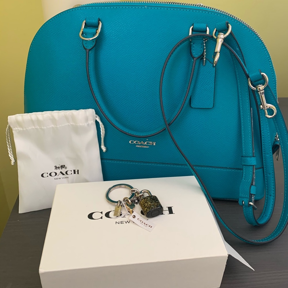 Turquoise COACH Handbag